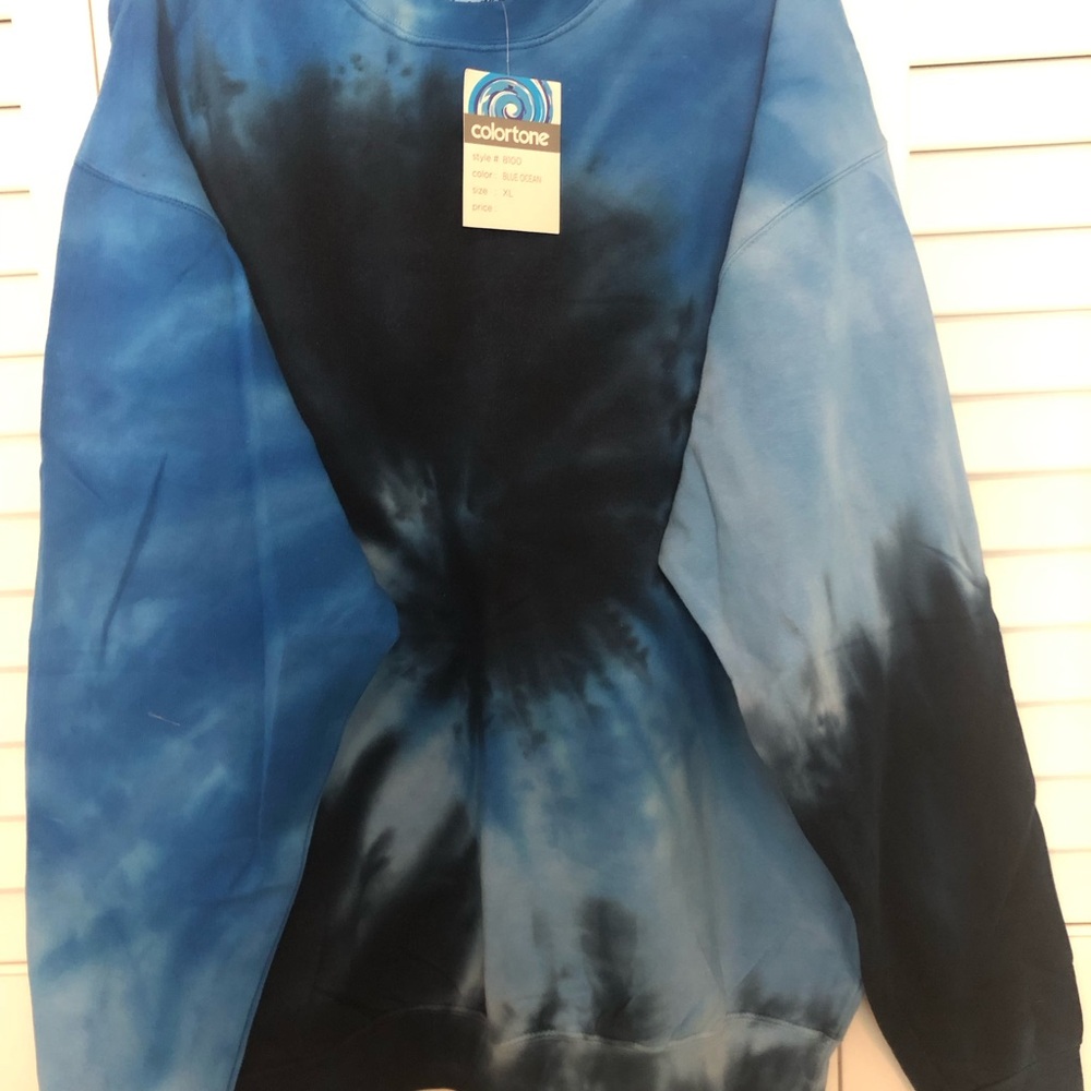 Blue Tie-Dye Sweatshirt